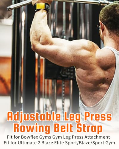 𝑻𝒉𝒊𝒄𝒌 𝑼𝒑𝒈𝒓𝒂𝒅𝒆𝒅 Adjustable Leg Press Rowing Strap, Fit for Bowflex Home Gym accessories, Fit for Ultimate 2 Blaze Elite Sport Blaze Sport Gym