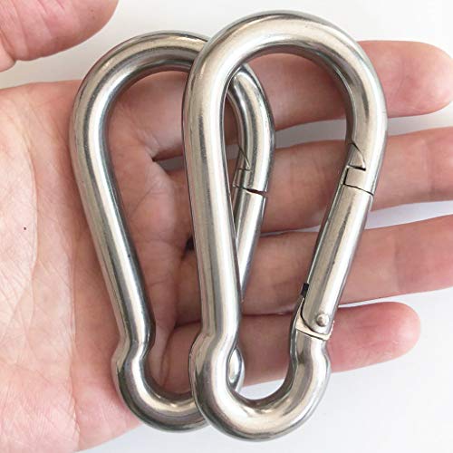 Swing Straps, 2 PCS 24cm / 9.45inches Heavy Duty Hanging Straps Holds 440 lbs with Carabiner Perfect for Tree Swing Seat, Hammock, Plank