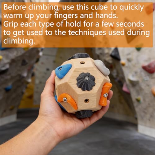 2 PCS Boulder Block,RockClimbing Ball for Finger Strength Training | Handcrafted Boulder Block for Climbers,Strength & Precision Tool, Gifts for Rock Climbers