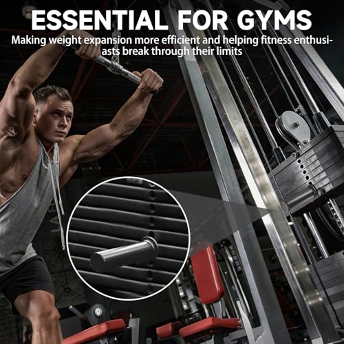 2 Pack Gym Pin with Spring Clip Collar, Weight Stack Pin Extender, Gym Pins for Weight Stack Machine, Weight Pins for Weight Stack, Strength Training Equipment for Commercial Gym and Home Gym