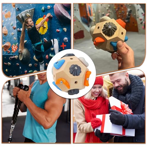 2 PCS Boulder Block,RockClimbing Ball for Finger Strength Training | Handcrafted Boulder Block for Climbers,Strength & Precision Tool, Gifts for Rock Climbers