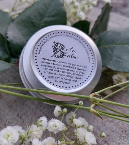 BetaBalm Natural Hand Repair Salve, Botanical Healing Balm for Climbers and Athletes, Travel-Friendly container
