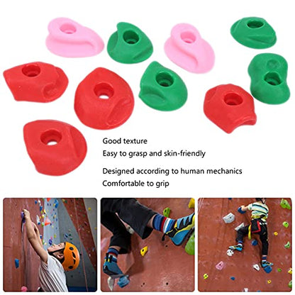 10pcs Rock Climbing Holds,Climbing Rock Wall Grips with Mounting Hardware for Kids and Adults - size: Small size 10 pieces