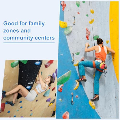 PATIKIL Climbing Rock Wall Grips Play Set Climber Attachments with Double Hole - color: Orange Red, size: C-Small