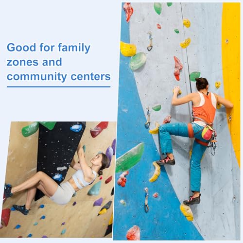 PATIKIL Climbing Rock Wall Grips Play Set Climber Attachments with Double Hole - color: Orange Red, size: B-Small