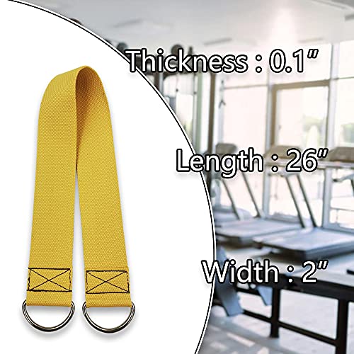 J Bryant Fitness Dumbbell Loading Strap for Dip Belt Weight Plate Loading Strap Heavy Duty Weight Belt Accessories - color: Yellow