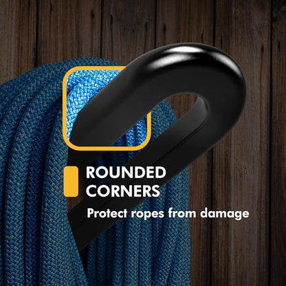 | RopeRamp Rope Wall Organizer | Secure Angled Storage for Climbing & Mountaineering Ropes | Perfect for Home, Garage, or Gear Closet | Durable & Space-Saving | Mounting Hardware Included