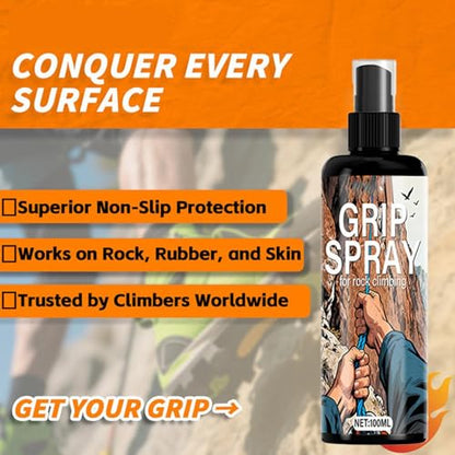 Climbing Firm Grip Spray 100ml Anti-Slip Friction Enhancer | Non-sticky Rock Climbing Adhesive Spray for Basketball Volleyball Wrestling Weightlifting Training Gymnastics