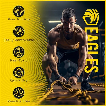 EAGLES Dry Hand Grip Enhancer, 1, 2 or 3 Pack Non-Sticky Anti-Slip Solution for Pole Dancing, Sweaty Hands Dry Grip for Football Tennis Golf Gymnastics Gaming Weightlifting Pole Fitness - size: 2 Pack