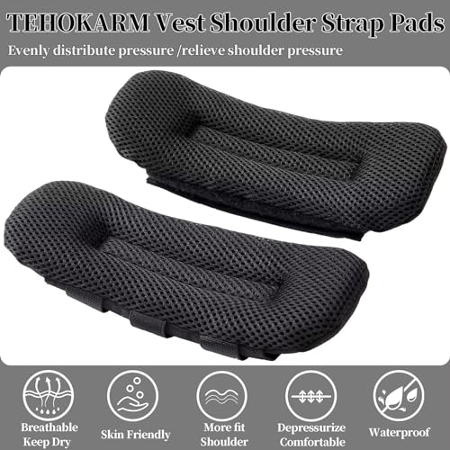 2 Pack Tactical Shoulder Strap Pads Vest Shoulder Strap Pads Backpack Strap Pads Fit 3'' Sling Bags Shoulder Straps