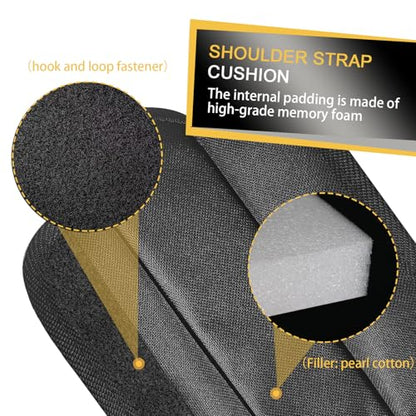 Shoulder Strap Pad Universal Shoulder Relief Pad Black Decompression Air Cushions, Guitar, Safety Belt, Camera