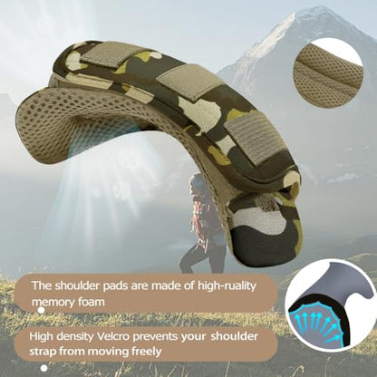 ZINMARK 2-Pack Shoulder Pad Ultra-Thick Tactical Vest Cushion for Laptop Bags, Messenger Bags, Briefcase Bags, Luggage Bags, Tool Bags, Travel Bags and Most Bags, Camouflage Green - color: Camouflage Green