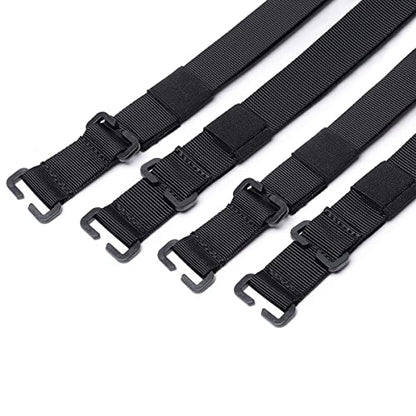 6 Pcs MOLLE Tactical Straps Adjustable Backpack Straps Attachment Webbing - color: Khaki