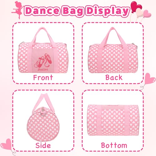 kilofly Girls Ballet Tutu Small Duffel Crossbody Dance Bag