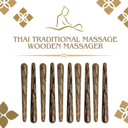 Trigger Point Press Tool, Thai Traditional Massage Wooden Massager, Foot Massage Stick,Palm Wood (1)