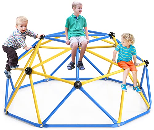 Climbing Dome Jungle Gym 6ft Outdoor Playset Kids Playground Equipment - color: Black Climbing Grips