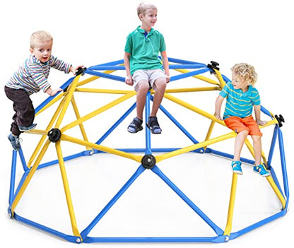 Climbing Dome Jungle Gym 6ft Outdoor Playset Kids Playground Equipment - color: Black Climbing Grips