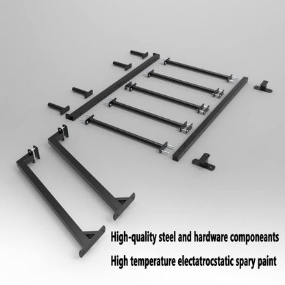 Wall-Mounted Pull-Up Bars/Climbing Frames, Home Gym Corridor Steel Exercise Bars, Multifunctional Strength Training Equipment,