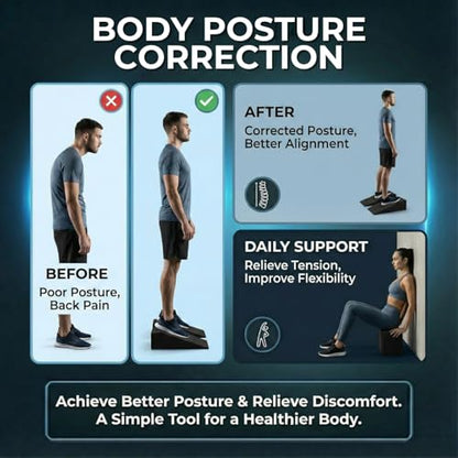 Squat Wedge Blocks for Heels Elevated Squats – Slant Board for Ankle Mobility, Calf Stretching, Deep Squat Support – Weightlifting & Physical Therapy