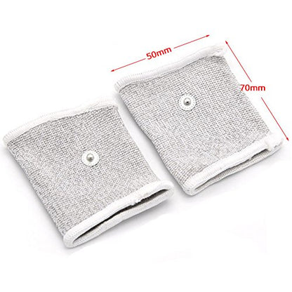 E-stim Adjustable Fabric Silver Thread Conductive Loop Accessories for Tens Stim Finger Massager Accessories