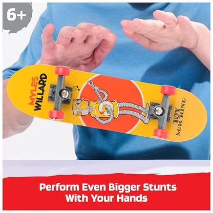 TECH DECK Toy Machine Handboard, Authentic Mini Skateboard | 9x Larger than a Fingerboard, Hands Only, Authentic Graphics, Die-Cast Trucks, Skateboard Gifts for Kids & Collectors Ages 6+ - style: Toy Machine