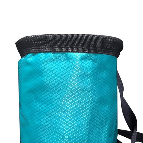 Adjustable Chalk Bag, Waterproof Magnesia Sack with Belt Climbing Chalk Bag Magnesia Powder Pouch for Mountaineering Sports Fitness - color: Blue