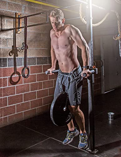 Weighted Belt with Chain, For Pullups, Dips, Weight Lifting, Powerlifting, & Cross Training - color: Grey Camo