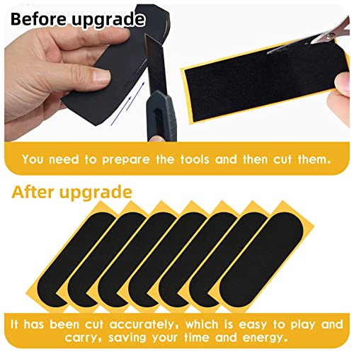 30Pcs Pre Cut Grip Tape for Fingerboards, 100mm*28mm One Step Install Pro Finger-Skateboard Foam Adhesive Stickers (30pcs) - color: Style3 30pcs