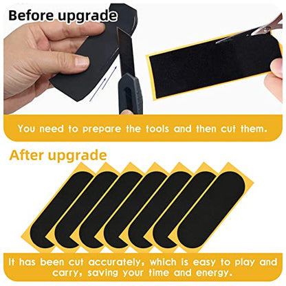30Pcs Pre Cut Grip Tape for Fingerboards, 100mm*28mm One Step Install Pro Finger-Skateboard Foam Adhesive Stickers (30pcs) - color: Style3 30pcs