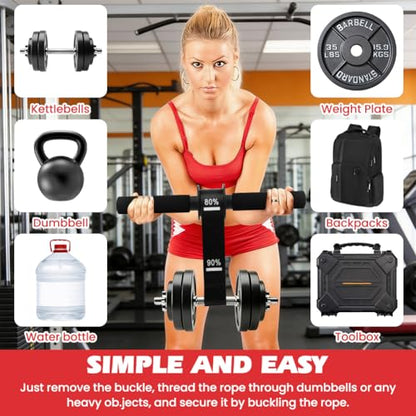 Forearm Strengthener and Wrist Roller with Thick Grip & Adjustable Strap, Ideal for Grip Strength Training, Muscle Building and Rehabilitation - color: Black