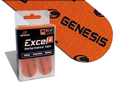 Genesis Excel Performance Tape - Fitting & Protection Finger Tape for Bowlers - color: #4 - Orange