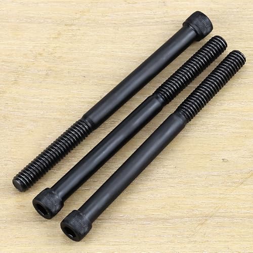5/16-18 x 4-1/2" Socket Head Cap Screws Bolts, 12.9 Grade Alloy Steel, Black Oxide Finish, Allen Hex Drive, Partial Thread, 6 PCS - size: 5/16-18 x 4-1/2"