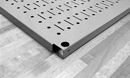 Wall Control Pegboard Rack Horizontal Metal Pegboard Garage Tool Storage Pack - Two 32-Inch Wide x 16-Inch Tall Easy To Install Peg Boards (Beige) - color: Beige