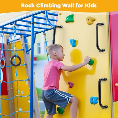 Monkey Bars for Safety Indoor,Outdoor Playground Grab Handles for Backyard,Playset Handle Accessories for Playhouse,Jungle Gym,Rock Climbing Wall Holds,Treehouse Slide-Black,13 in -2 Pcs - size: 13 in