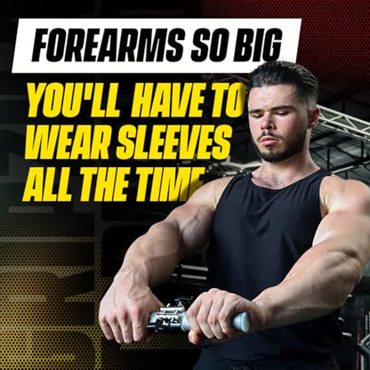GRIPZILLA Dynamo Forearm Strengthener and Wrist, Comfortable Grip and a Durable Design Roller Perfect for Men and Women - Ideal for Hand, Wrist, and Forearm Strength Training, Workout - Wrist/Arm Builder