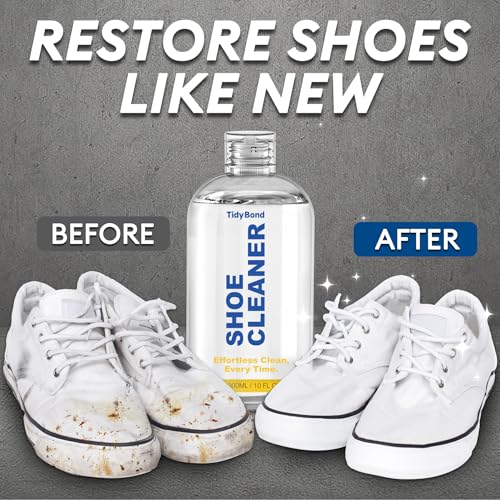 Shoe Cleaner Kit for Sneakers with 3 Brushes and Foam Bottle, 10.6 oz | Deep Cleaning for White Shoes, Leather, Suede, Nubuck, Canvas, Mesh, Boots, Midsoles and Soles