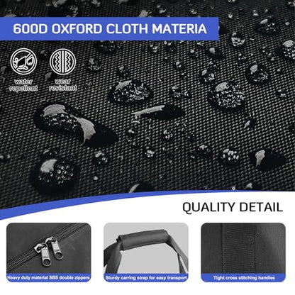 INFANZIA 45in Large Travel Duffel Bag, 600D Water Resistant Foldable, 115L | Sport Luggage Bag with Upgrade Zipper, Foldable Equipment Storage Bag, for Moving Camping Tent Tripod Fishing - size: 45x12x13 inch
