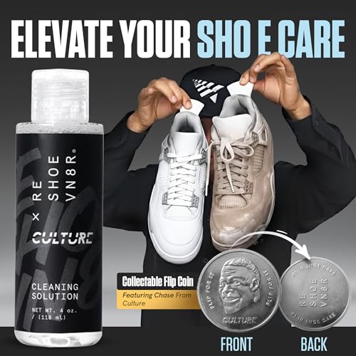 RESHOEVN8R Culture Shoe Cleaner Kit - Sneakers, Mesh, Canvas, Suede | Cleaning kit solution for sneakers, mesh, canvas, suede, knit & leather shoes, limited-edition collab set