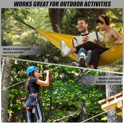 18MM Nylon Climbing Slings Runners 23 kN Strong Webbing Straps for Rock Climbing, Rappelling, Swing, Yoga Hammock etc - color: 1PC Black, size: 24inch/60cm