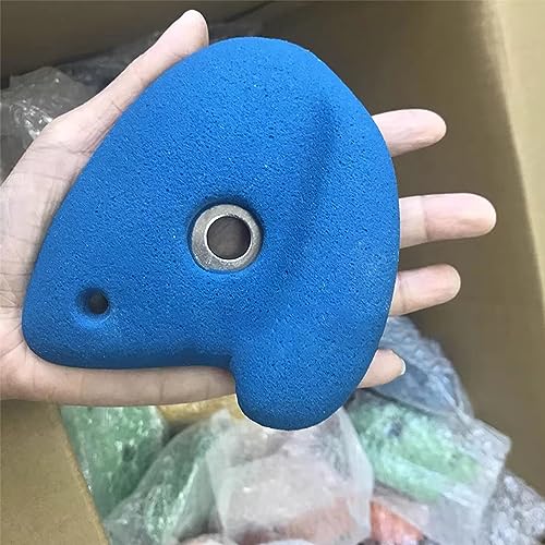 Climbing Wall Holds High Grip Climbing Stones, Home Gym Polyresin Playground Set with Mounting Hardware, Build Rock Climbing Wall for Kids (Color : 5pcs, Size : Plank Installation) - size: Plank installation