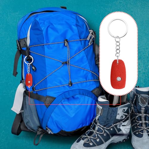 Wonderjune Rock Climbing Keychain Valentine's Birthday Gift Climbing Accessories for Climbers Friends Women Men Hiking Lover - color: Red