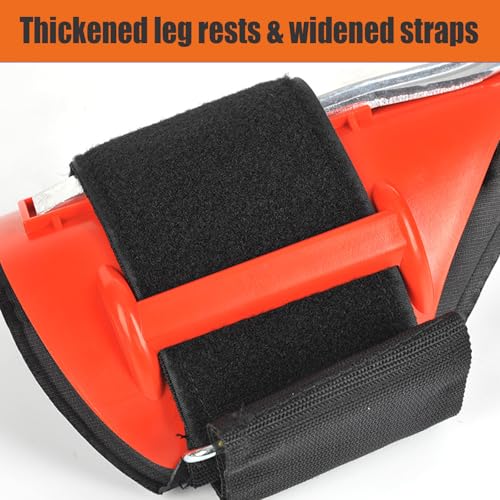 Tree Climbing Spikes Set,Tree Climbing Gear, 1 Pair Alloy Steel Climbing Spurs,350lbs Load Capacity, Arborist Equipment for Climbers, Fruit Picking and Lumberjack - color: Red Climbing Spikes Set B