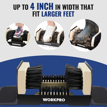 WORKPRO Extra Wide Boot Brush Scraper, Shoe Cleaner Brush, Boot Scrubber, Heavy Duty Boot Cleaning Brush Outdoor - style: extra wide