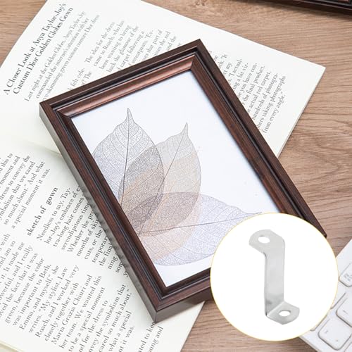 Offset Clips for Picture Framing, Z-Shape Canvas Mounting Clips with Mounting Hole, with Screws (20pcs, 32mm) - size: 32mm