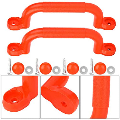 VGEBY1 Climbing Frame Handles, Plastic Kids Children Playground Safety Non-Slip Handle Swing Toy Accessories - color: Red