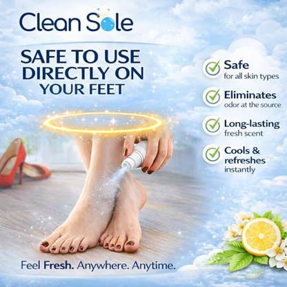 Shoe Odor Destroyer - Shoe Odor and Foot Odor Eliminating Spray Extra Strength Formula to Remove and Prevent Shoe Odors and Smells