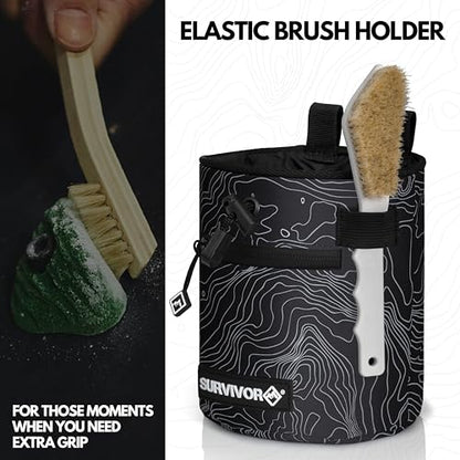 SURVIVOR Chalk Bag + Refillable Chalk Ball Bundle