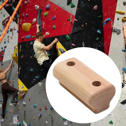 Wood Rock Wall Climbing Hold Wooden Grip Portable Training Climbing for Indoor Gymnastics Forearm Muscle Building