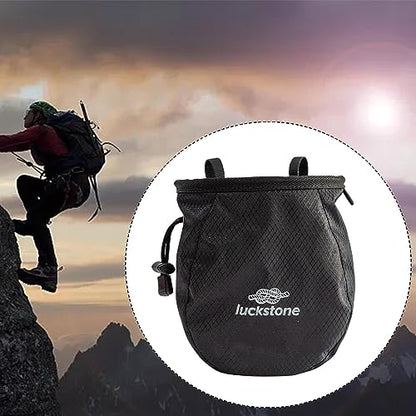 Generic Chalk Bag Chalk Carrier Bag Adjustable Waist Belt Sock Equipment Nonslip Gym Storage Pouch Packaging for Walking Lifting Weight Bouldering