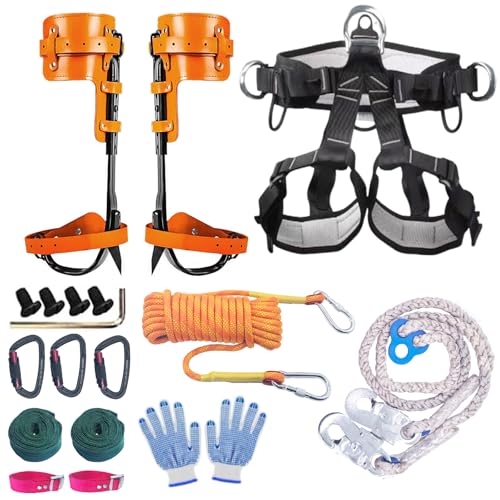 Tree Climbing Gear, Tree Climbing Spikes，Arborist Equipment for Climbers, Hunting, Fruit Picking ，Logging Etc - size: Tree Climbing Gear D